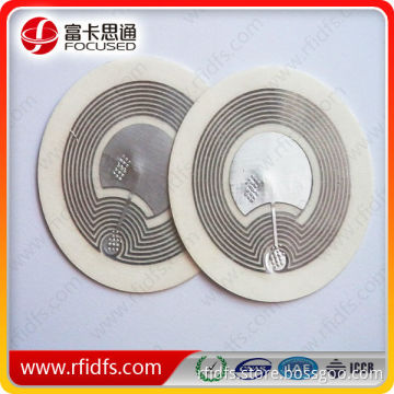 High performace NTAG 213 DIA 25mm wet inlay